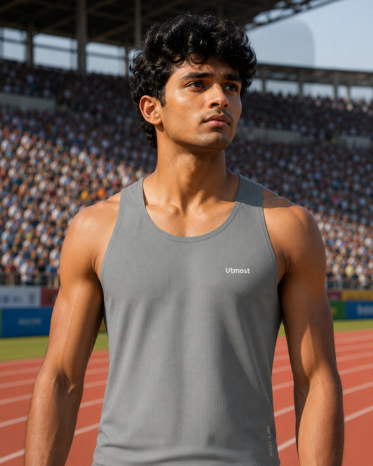 Seamless Dry Fit Singlet A53M - Grey