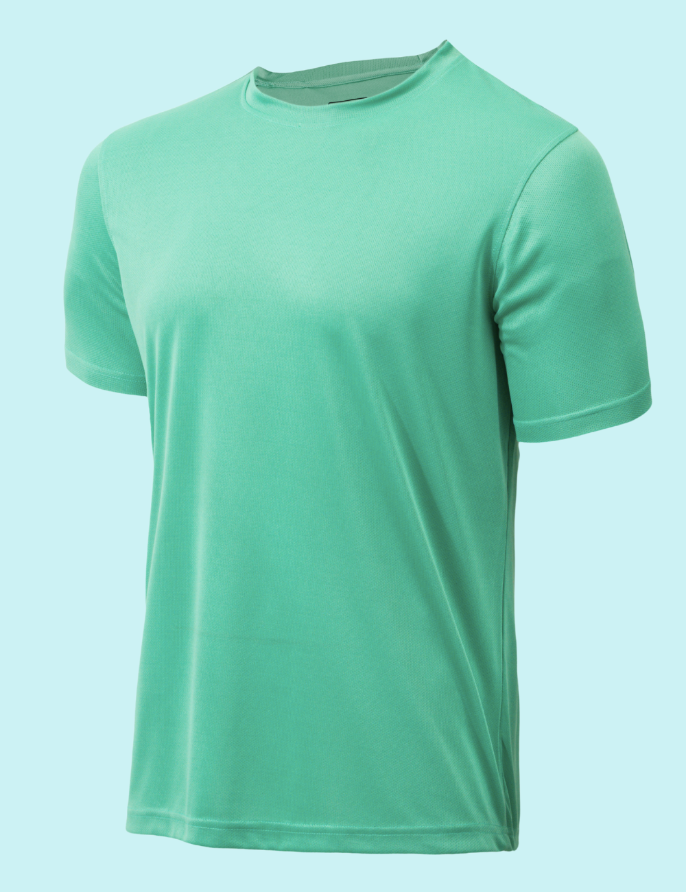 ROUND NECK DOT KNIT DRY FIT T SHIRT - A18