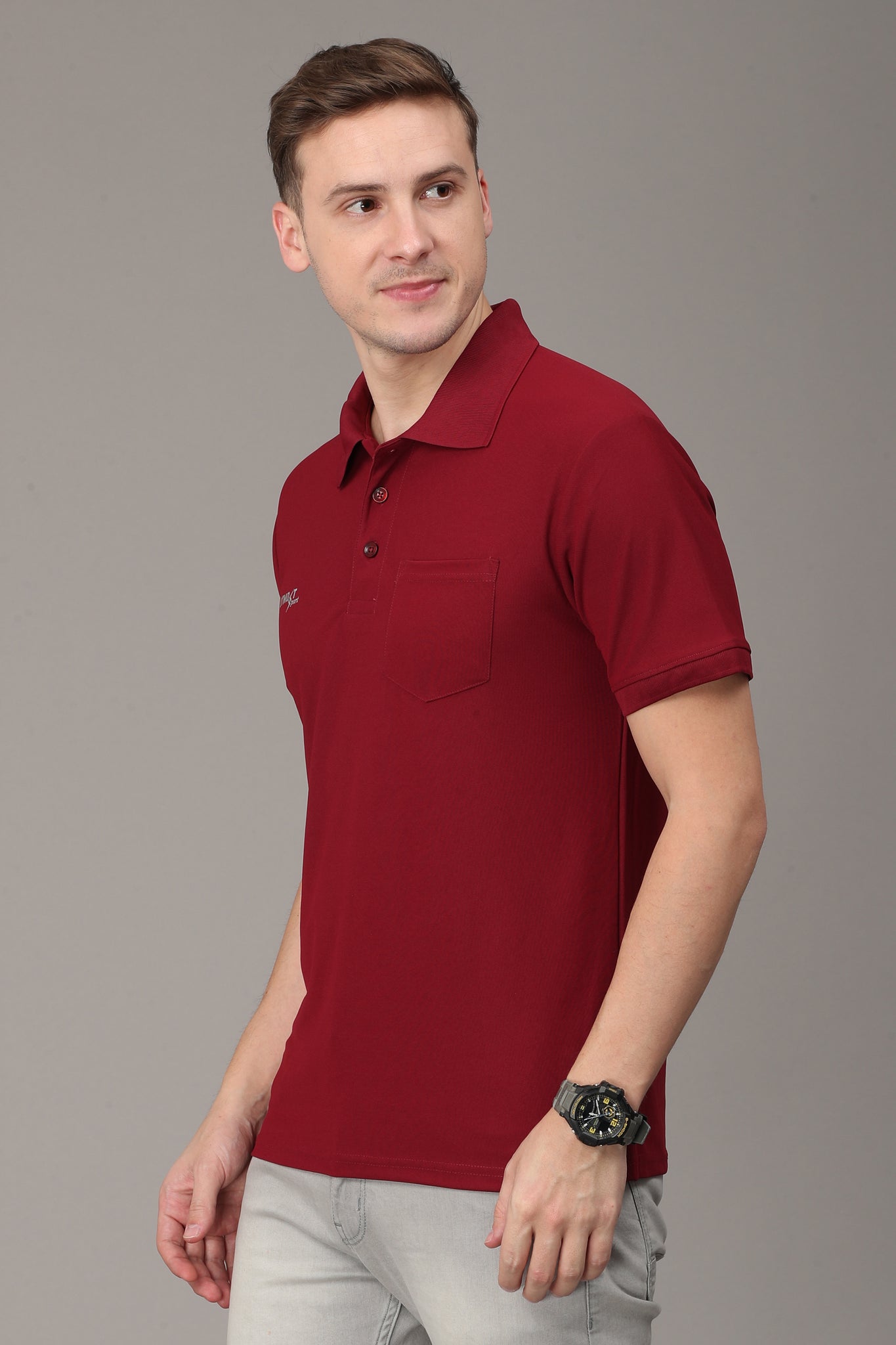 Maroon Polo T-Shirt