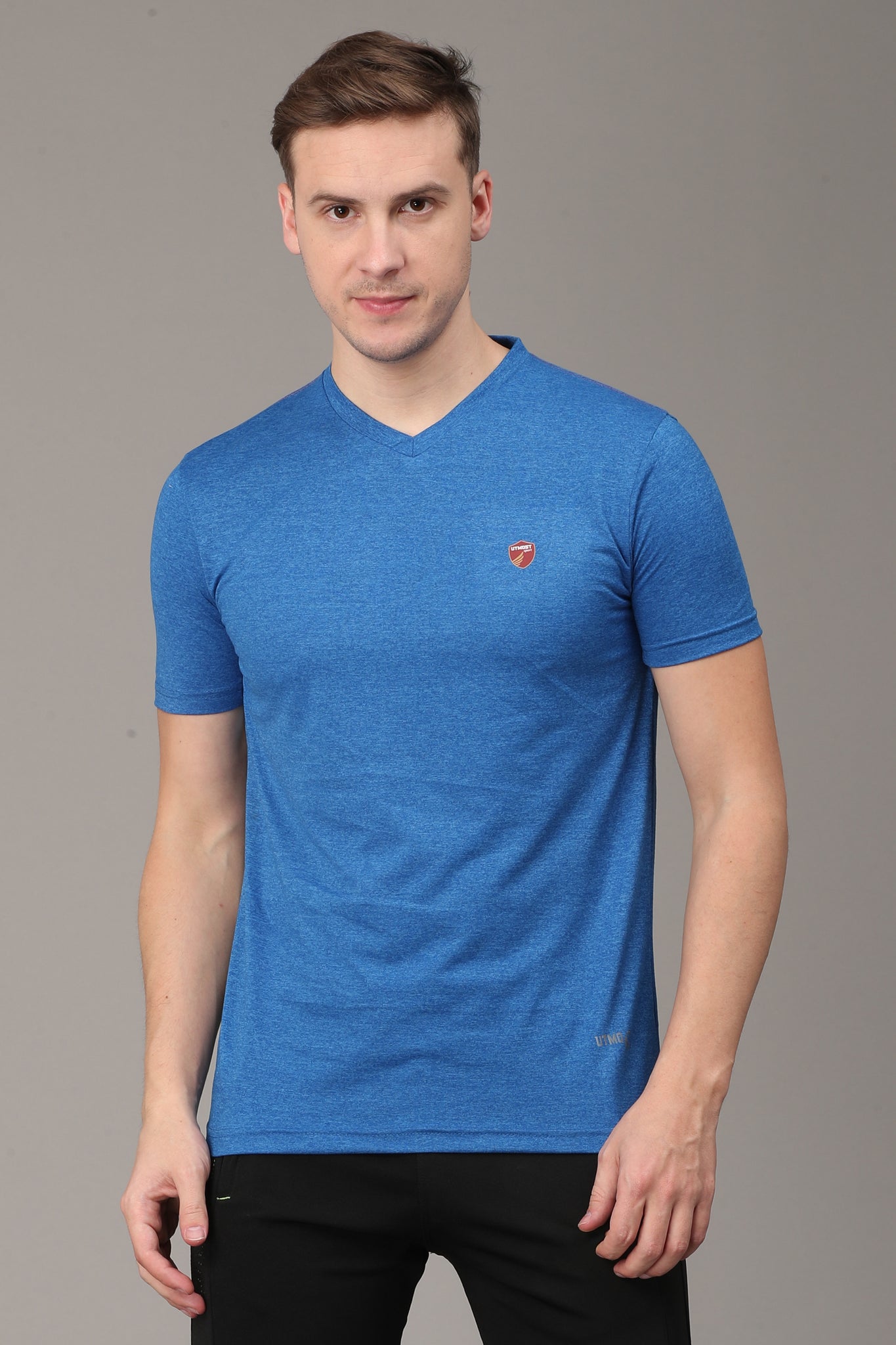 Blue V Neck T-Shirt