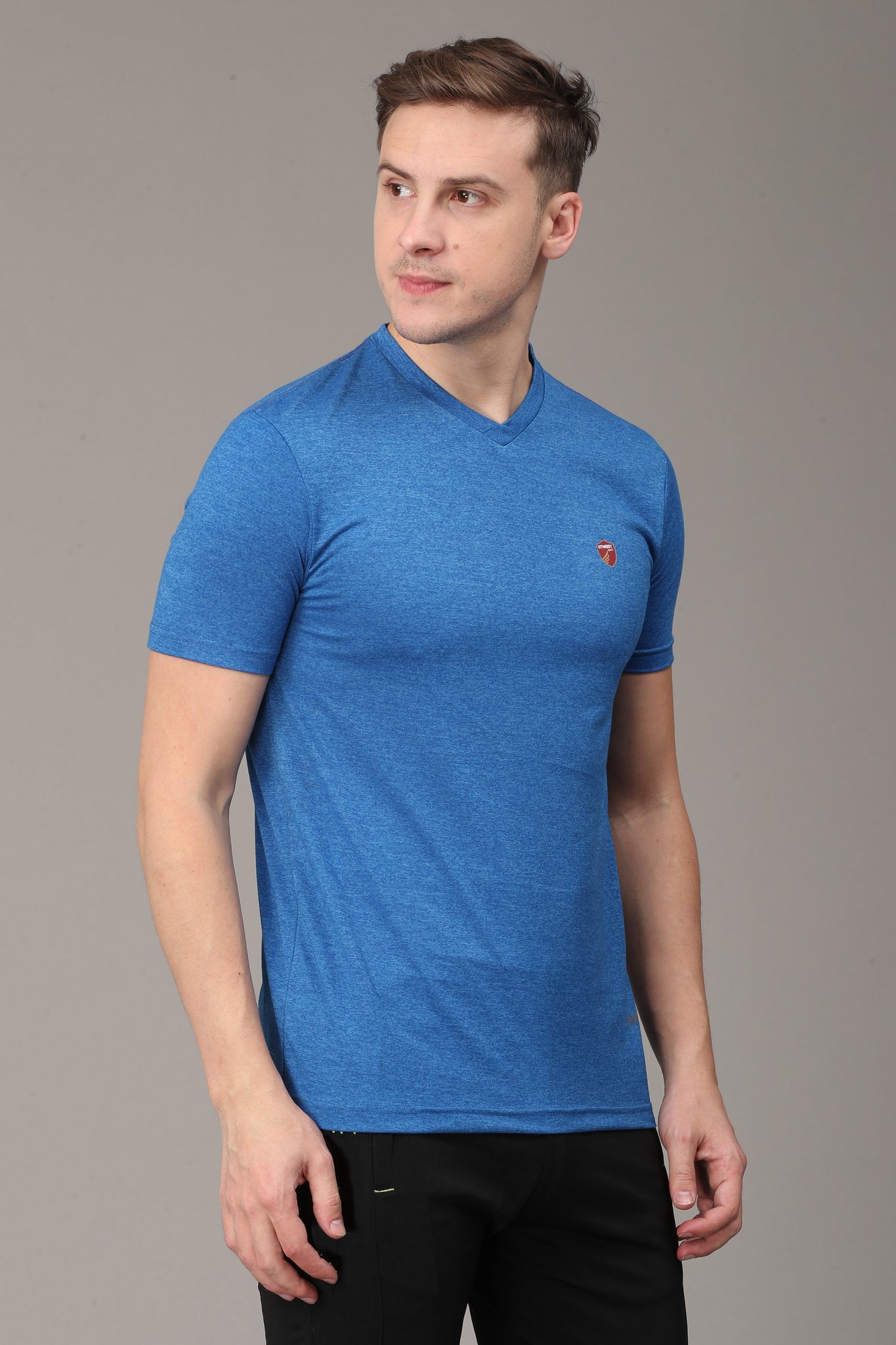 Blue V Neck T-Shirt