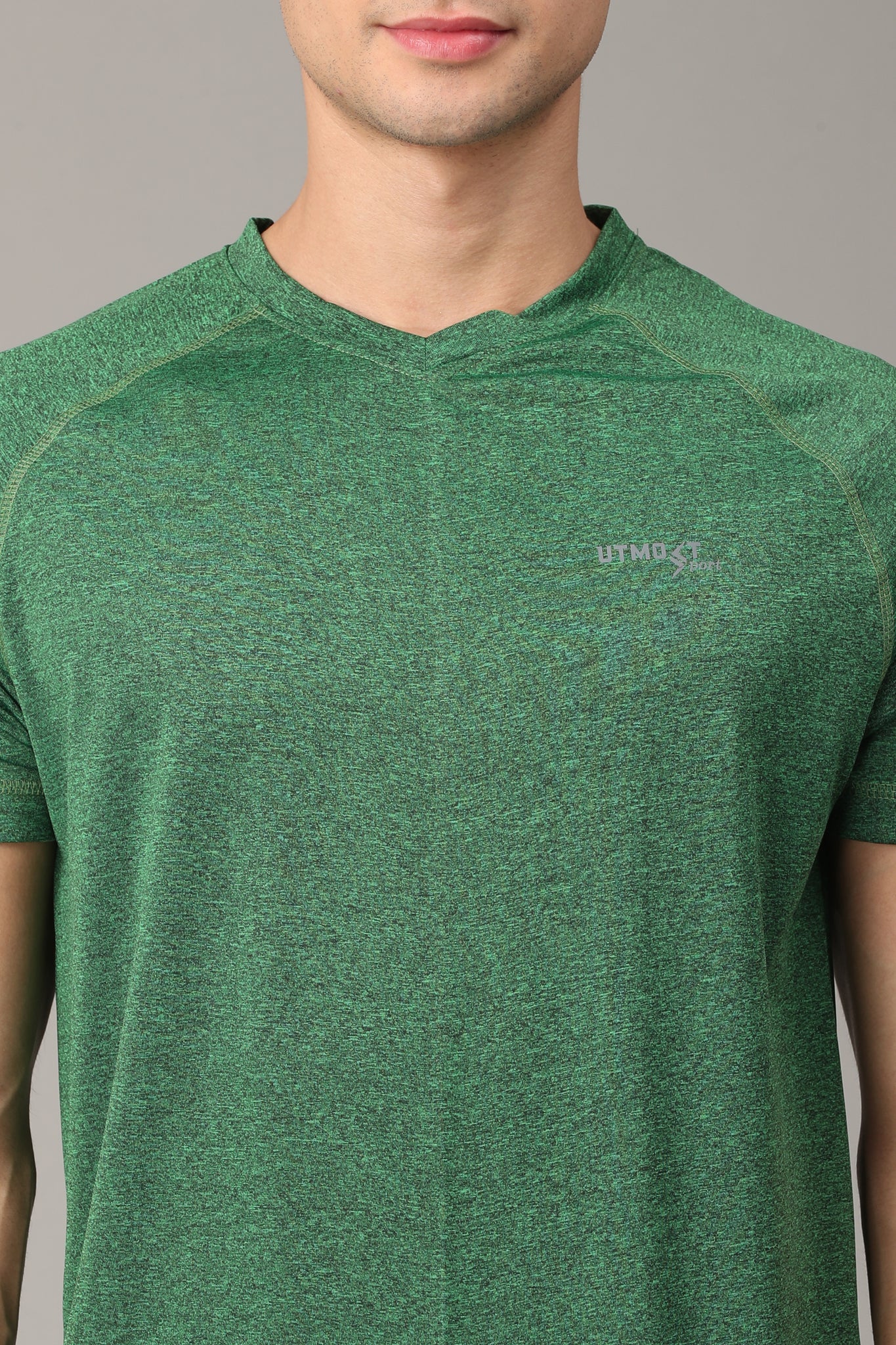 Green V Neck T-Shirt